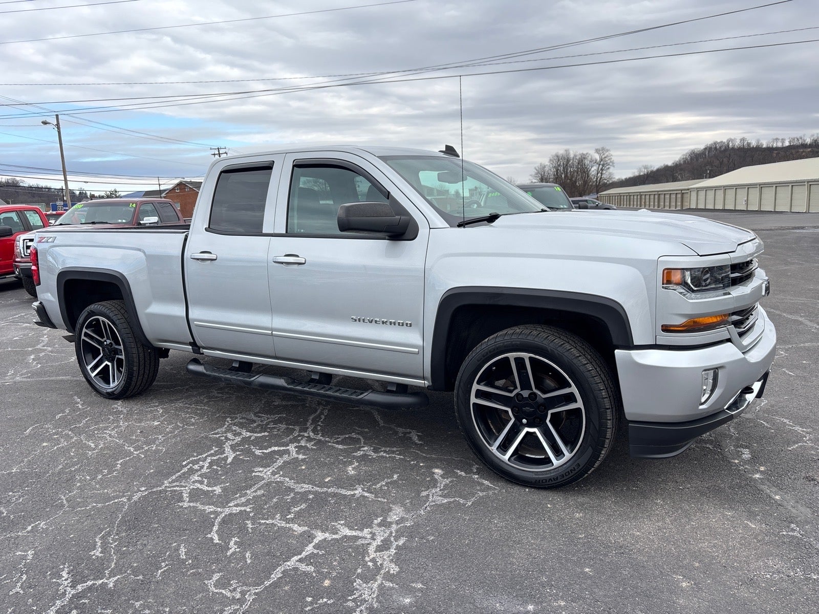 2018 Chevrolet Silverado 1500 LT Z71 in Silver Ice Metallic — front three-quarter view